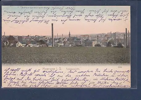 AK Meerane i.S. Totalansicht 1908
