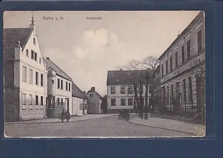 AK Calbe a.M. Poststraße 1911