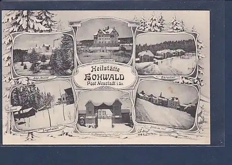 AK Heilstätte Hohwald Post Neustadt 6.Ansichten 1909