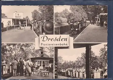 AK Dresden Pioniereisenbahn 4.Ansichten 1962