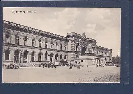AK Magdeburg Bahnhof 1910