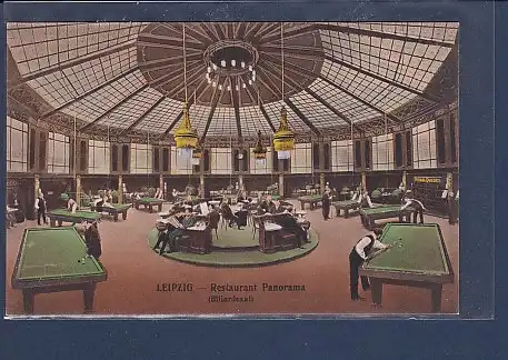 AK Leipzig Restaurant Panorama ( Billardsaal) 1920