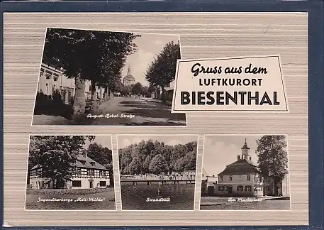 AK Gruss aus dem Luftkurort Biesenthal 4.Ansichten 1965