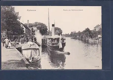 AK Rathenow Partie am Schleusenkanal 1907