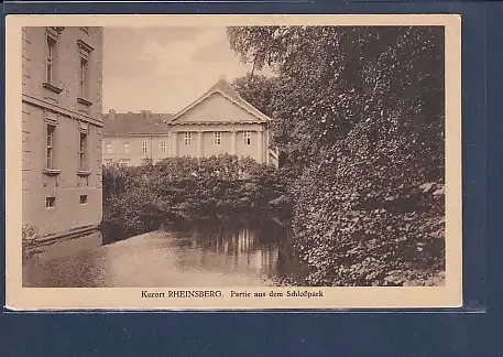 AK Kurort Rheinsberg Partie aus dem Schloßpark 1926