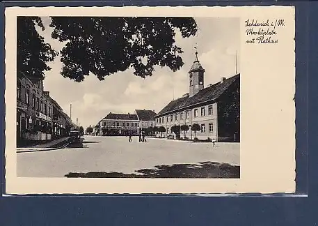 AK Zehdenick Marktplatz mit Rathaus 1936