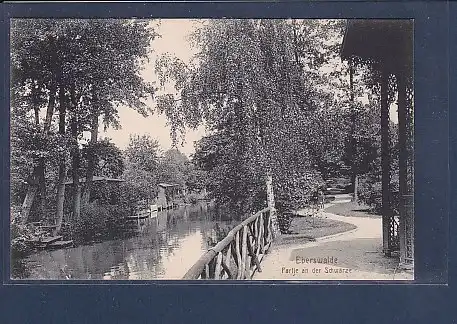 AK Eberswalde Partie an der Schwärze 1920