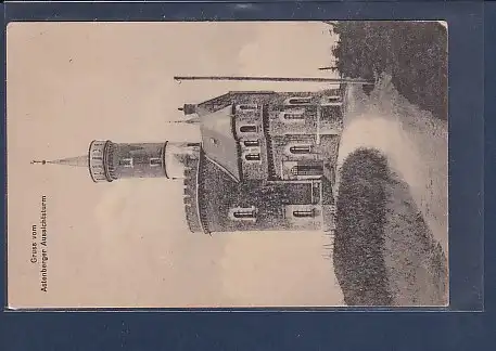 AK Gruss vom Astenberger Aussichtsturm 1920
