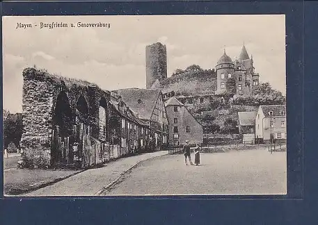 AK Mayen Burgfrieden u. Genovevaburg 1920