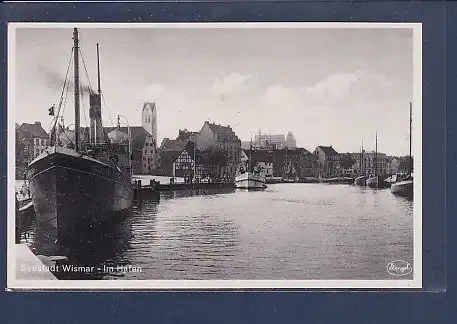 AK Seestadt Wismar Im Hafen 1940