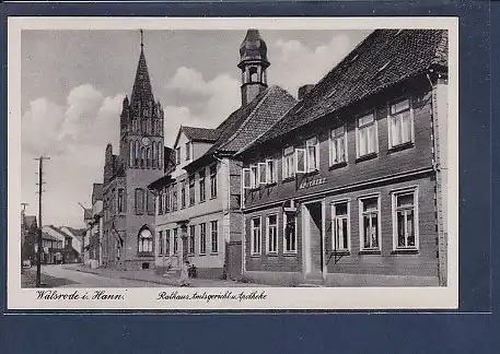 AK Walsrode Rathaus, Amtsgericht u. Apotheke 1942