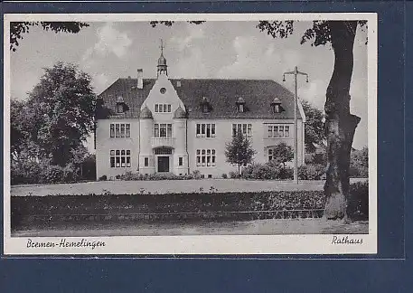 AK Bremen Hemelingen Rathaus 1940