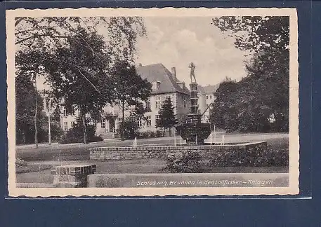 AK Schleswig, Brunnen in den Lollfusser Anlagen 1960