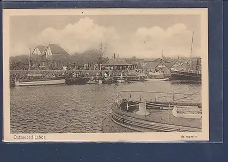 AK Ostseebad Laboe Hafenpartie 1930