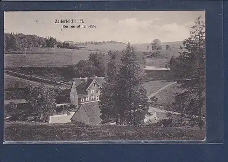 AK Zellerfeld i.H. Kurhaus Mittelmühle 1929