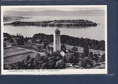 AK Jugendherberge Konstanz a.B. mit Mainaublick 1940