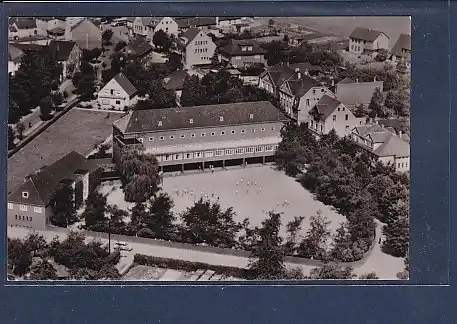 AK Gemeinschaftsschule Leichlingen Uferstraße / Rhld. Luftbild 1960