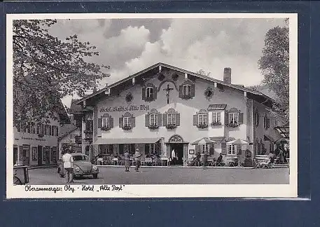 AK Oberammergau Oby. - Hotel Alte Post 1950