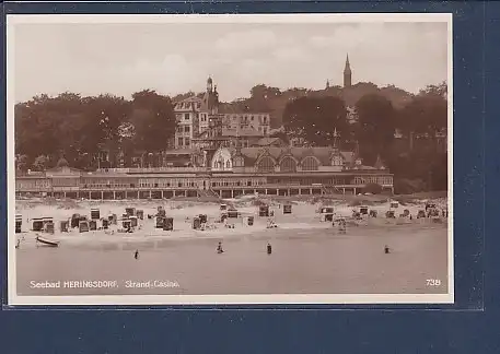 AK Seebad Heringsdorf Strand Casino 1930