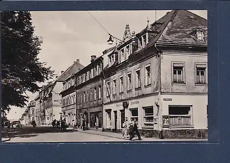 Marienberg Am Markt mit HO Schnellgaststätte 1957