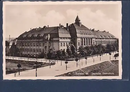 AK Zwickau Sa. Deutsche Oberschule 1938