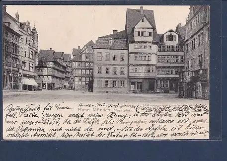 AK Hann. Münden Marktplatz 1905