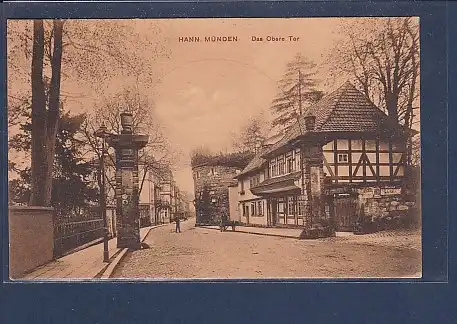 AK Hann. Münden Das Obere Tor 1913 