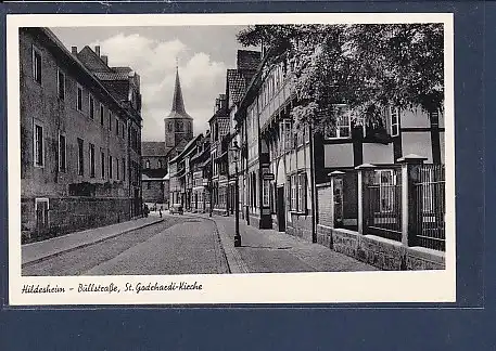 AK Hildesheim - Büllstraße, St.Godehardi Kirche 1957