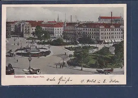 AK Hannover Ernst August Platz 1905