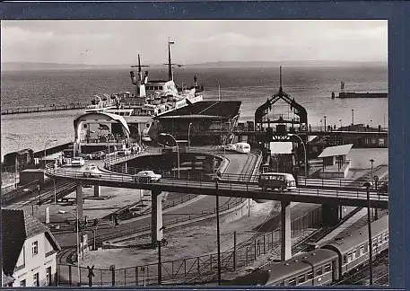 AK Sassnitz ( Rügen) Fährbahnhof mit Schwedenfährschiff Skane 1979