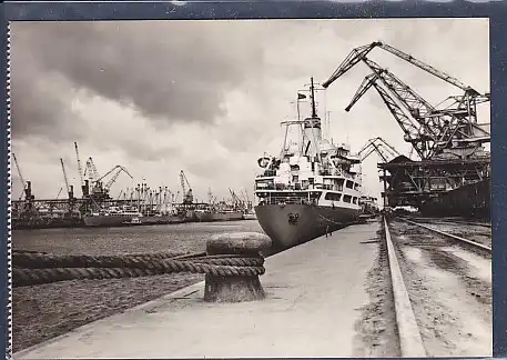 AK Rostock Überseehafen 1970