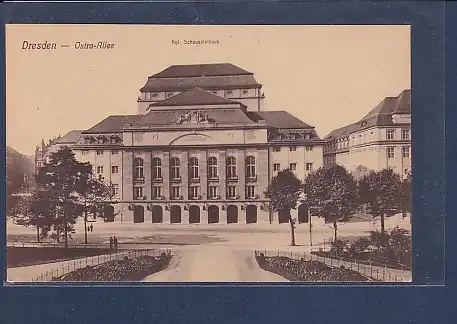 AK Dresden - Ostra Allee  Kgl. Schauspielhaus 1910