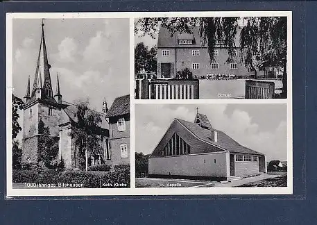 AK 1000 jähriges Bilshausen 3.Ansichten Schule 1970