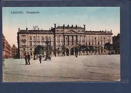 AK Leipzig Hauptpost 1910