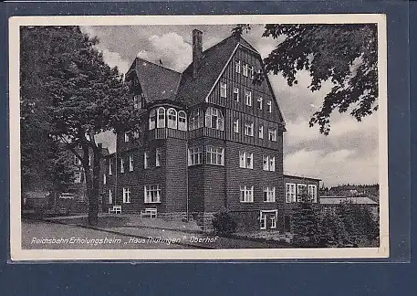 AK Reichsbahn Erholungsheim Haus Thüringen Oberhof 1940