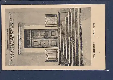 AK Treuenbrietzen Rathauseingang 1932