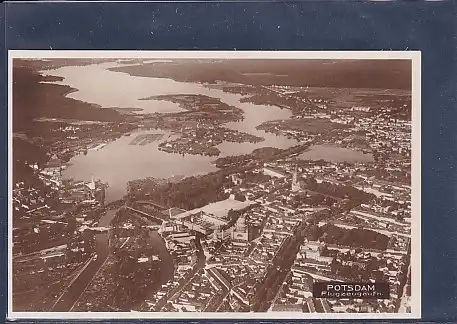AK Potsdam Flugzeugauf. Potsdam mit Havelseen 1940
