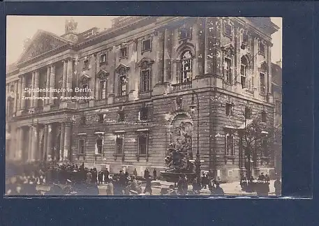 AK Straßenkämpfe in Berlin Zerstörungen am Marstallgebäude 1920