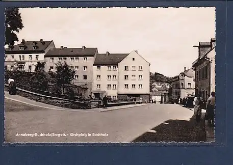 AK Annaberg Buchholz - Kirchplatz in Buchholz 1961