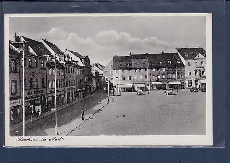AK Glauchau i. Sa. Markt 1940