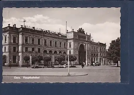 AK Gera Hauptbahnhof 1963