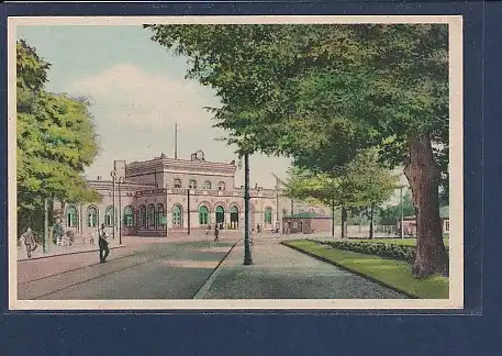 AK Dessau Bahnhof 1950