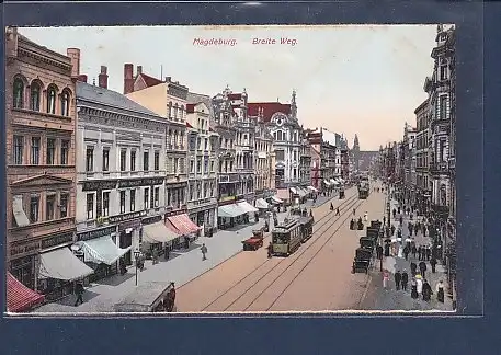 AK Magdeburg Breite Weg 1920