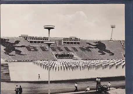 AK Messestadt Leipzig Stadion der Hunderttausend III Deutsches Turnfest u Sportfest 1959