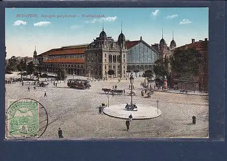 AK Budapest Westbahnhof 1902