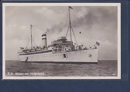 AK T.S. Kaiser vor Helgoland Hapag Seebäderdienst GmbH 1940