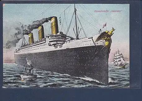 AK Riesendampfer Imperator 1930