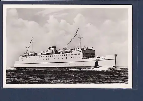 AK Hochsee Fährschiff Theodor Heuss der Deutschen Bundesbahn 1960