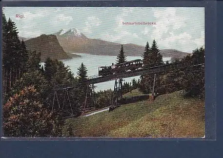 AK Rigi Schnurtobelbrücke 1920