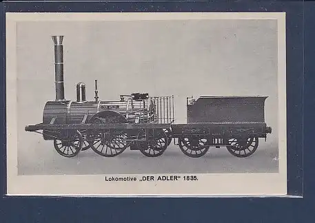AK Lokomotive Der Adler 1835 Verkehr u. Bau Museum Berlin 1940